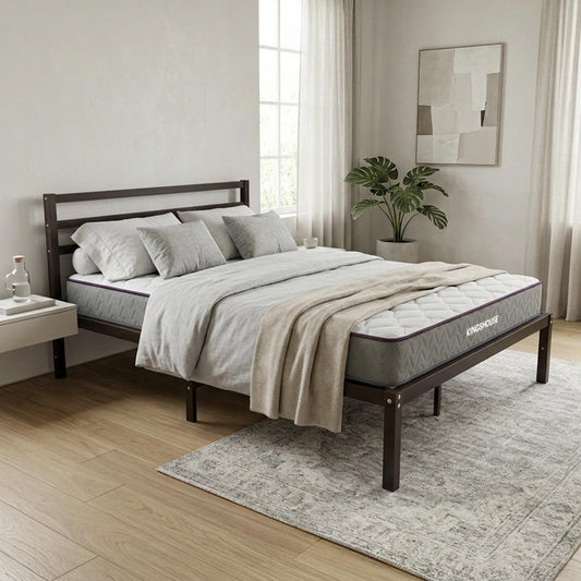 Base Cama Metal y Colchón Matrimonial 135x190 cm Memory FoamDREAMLEA2-M