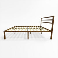Thumbnail for Base Cama Queen Size Metal y Madera Minimalista Resistente