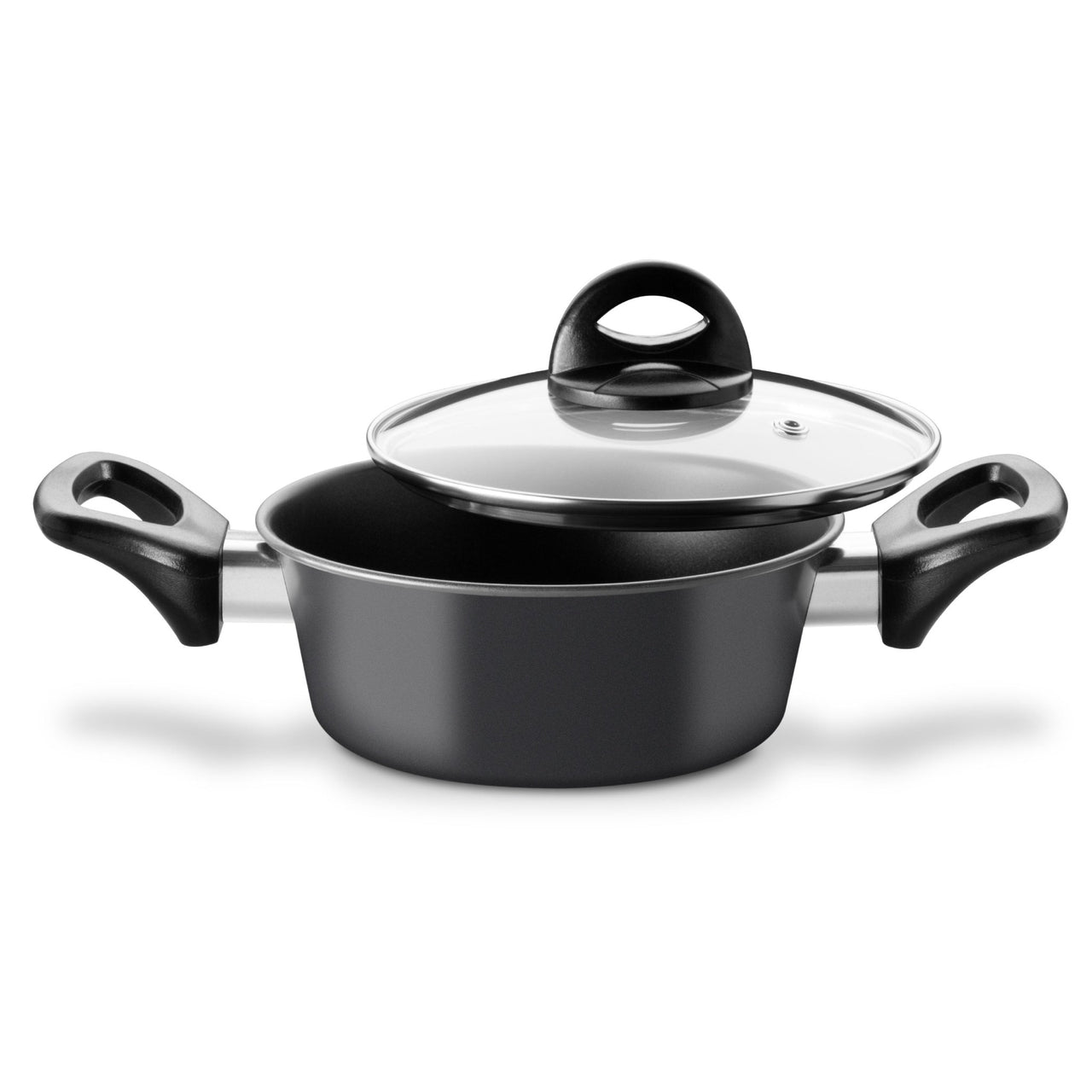 Batería de 5 Cacerolas de Acero de Carbono Antiadherente