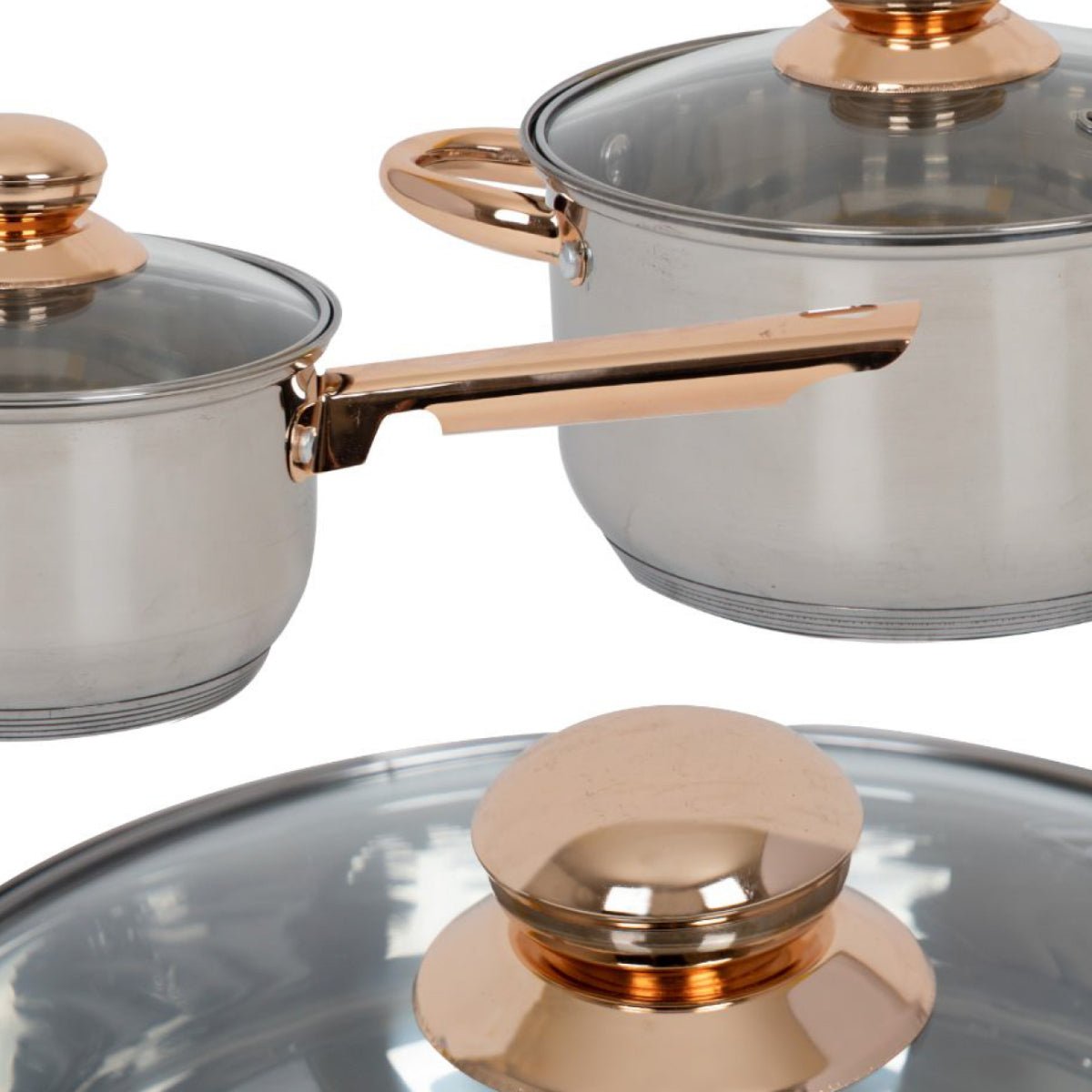 Bateria De Cocina 11Pzas Acero Inoxidable Tricapa Induccion