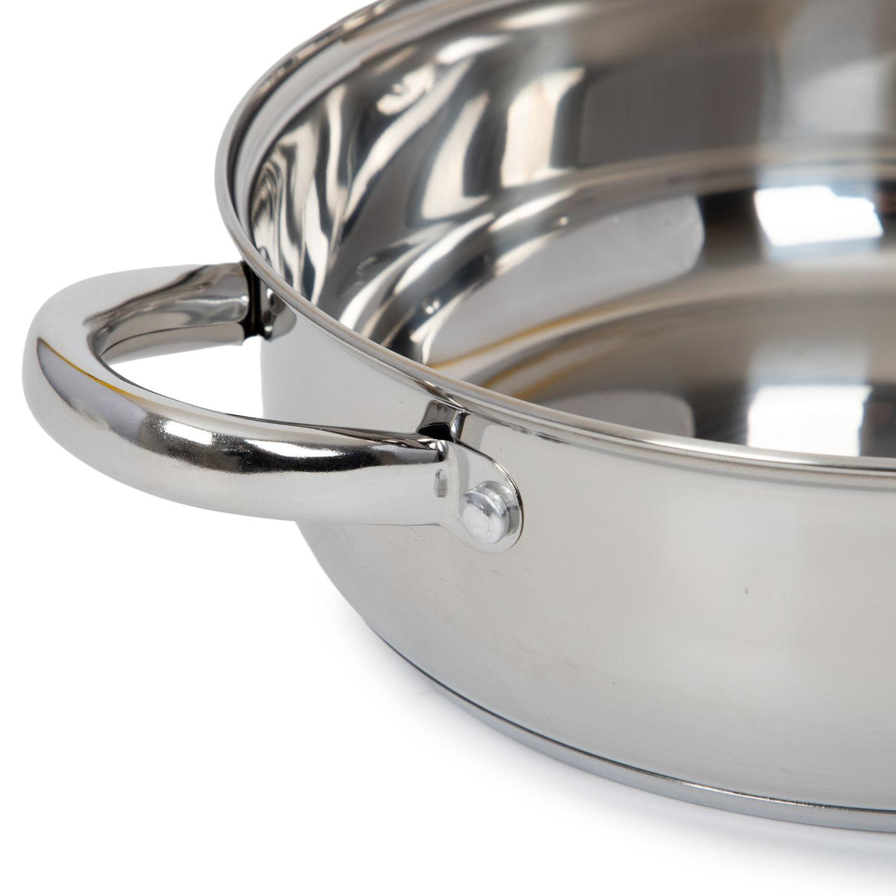 Bateria De Cocina 7 Piezas Acero Inoxidable Tricapa Colorhome