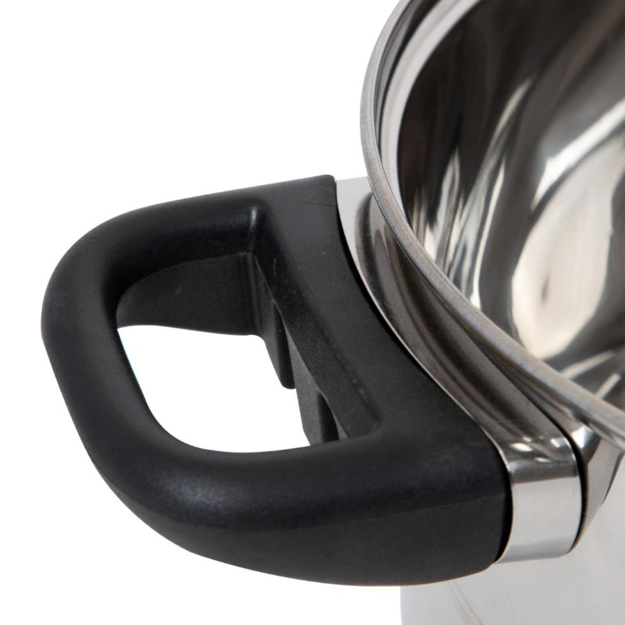 Bateria De Cocina 7 Pzas Acero Inox Tricapa Negro Colorhome