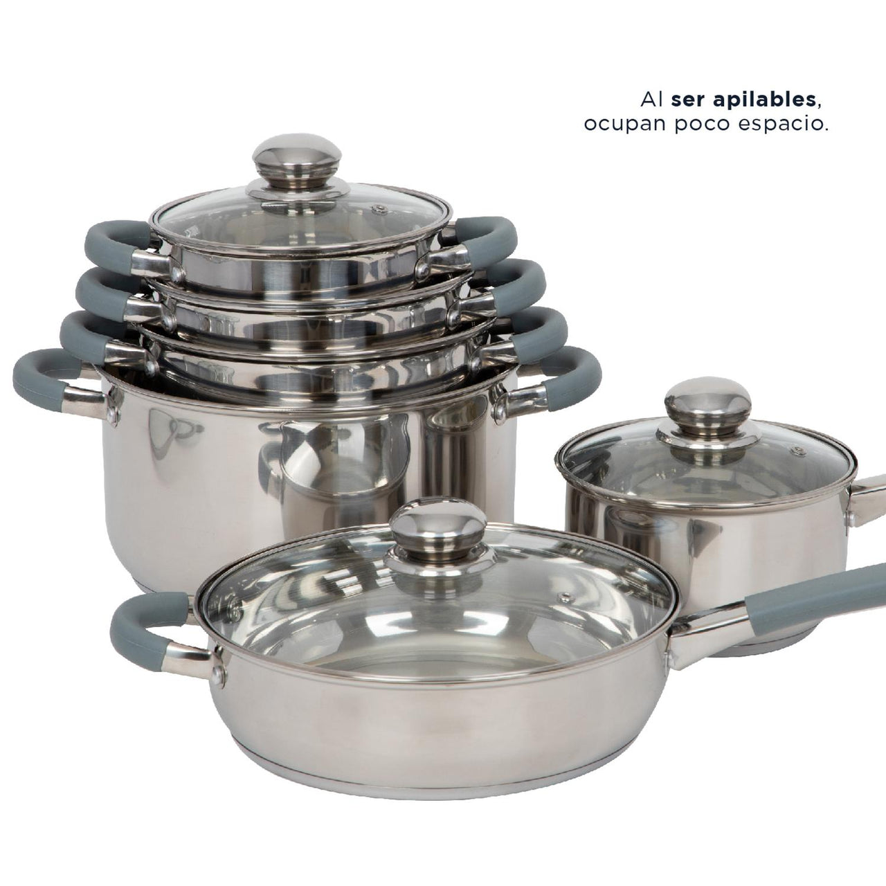 Bateria De Cocina Tricapa 12 Piezas