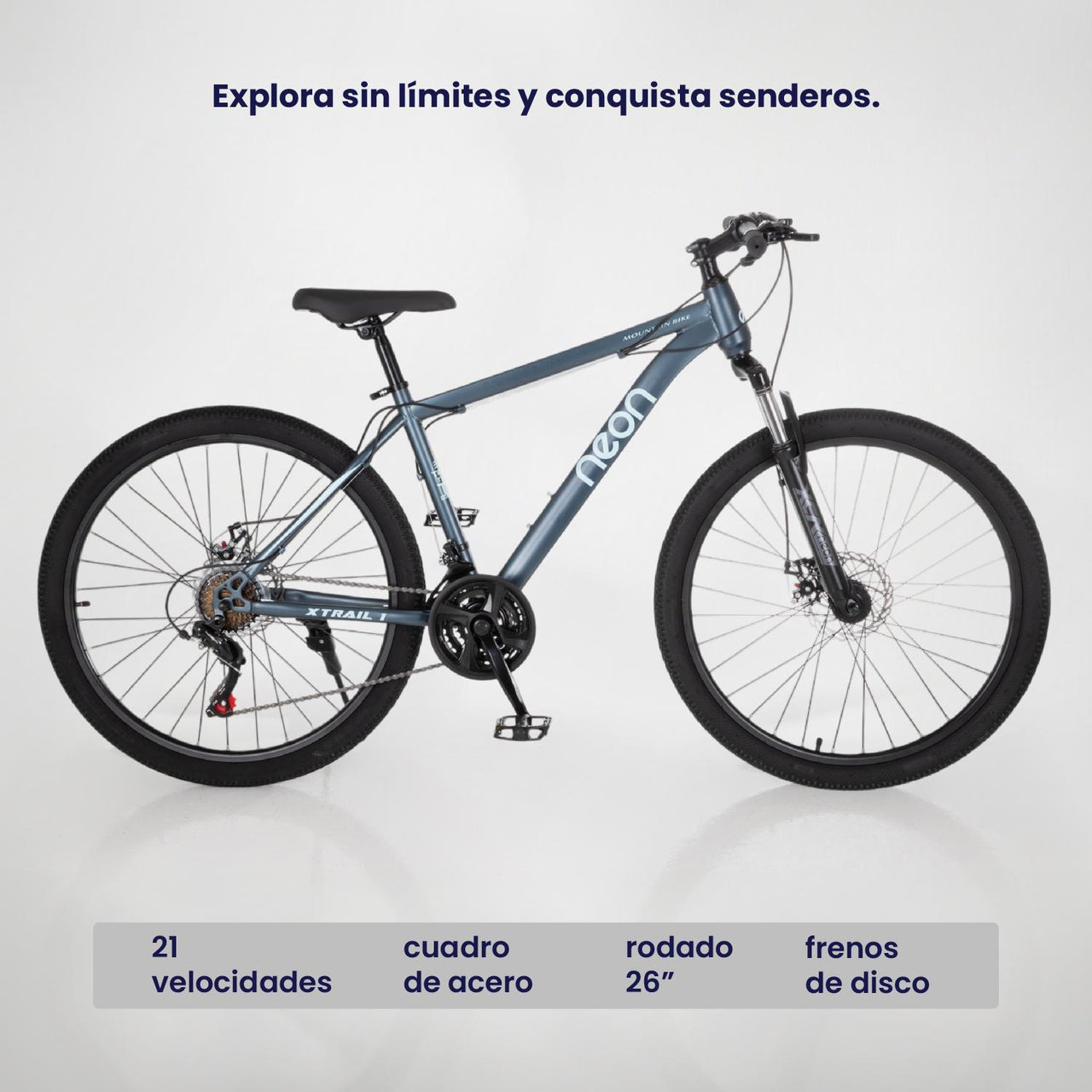 bicicleta shimano rodada 26 aluminio precio Bicicleta de montaña R26 Freno De Disco 21V Cuadro de Acero – Somos Reyes