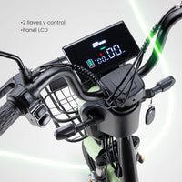 Thumbnail for Bicicleta Eléctrica 350w 38km/h Acero 150 Kg Canastilla 50km