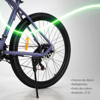 Thumbnail for Bicicleta Eléctrica R27.5 Freno Disco Shimano 21 V Aluminio