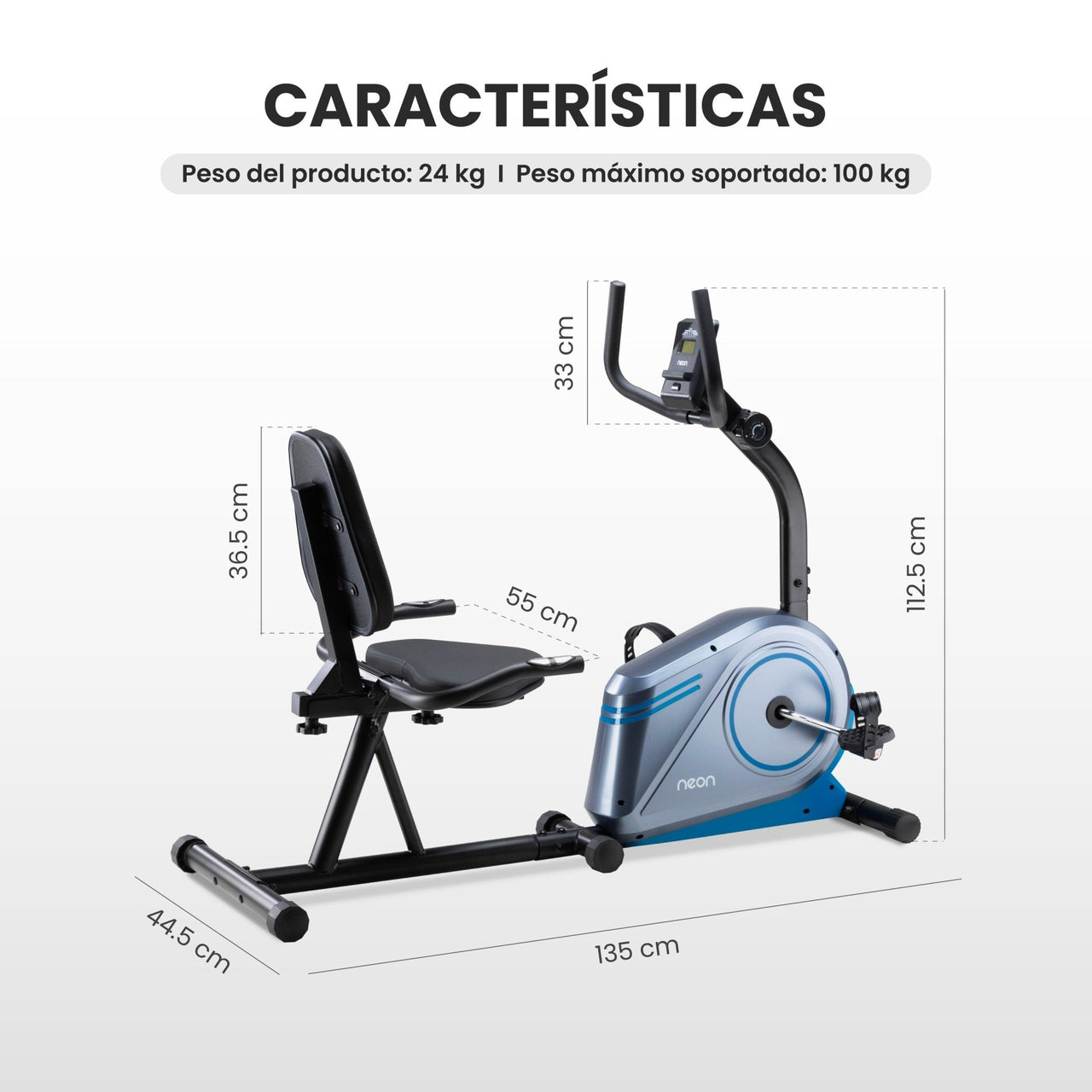Bicicleta Fija 8 Niveles de Resistencia Magnética