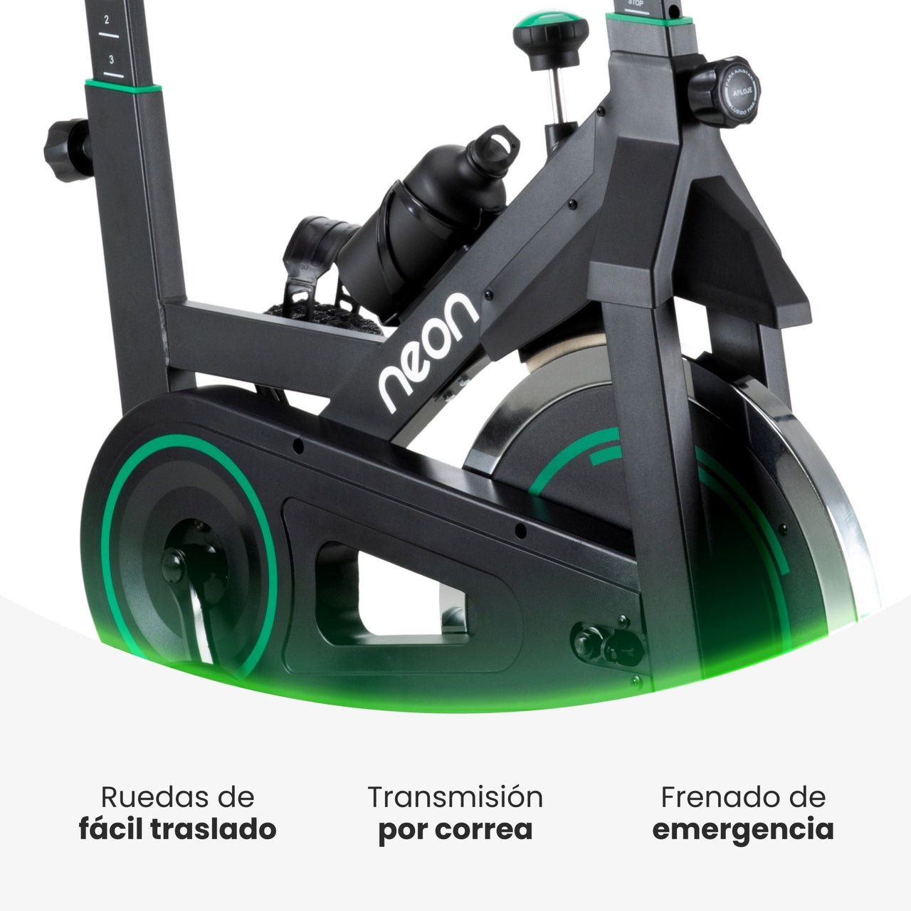 Bicicleta Fija Para Spinning Pro 15 kg Estática Cardio Hogar