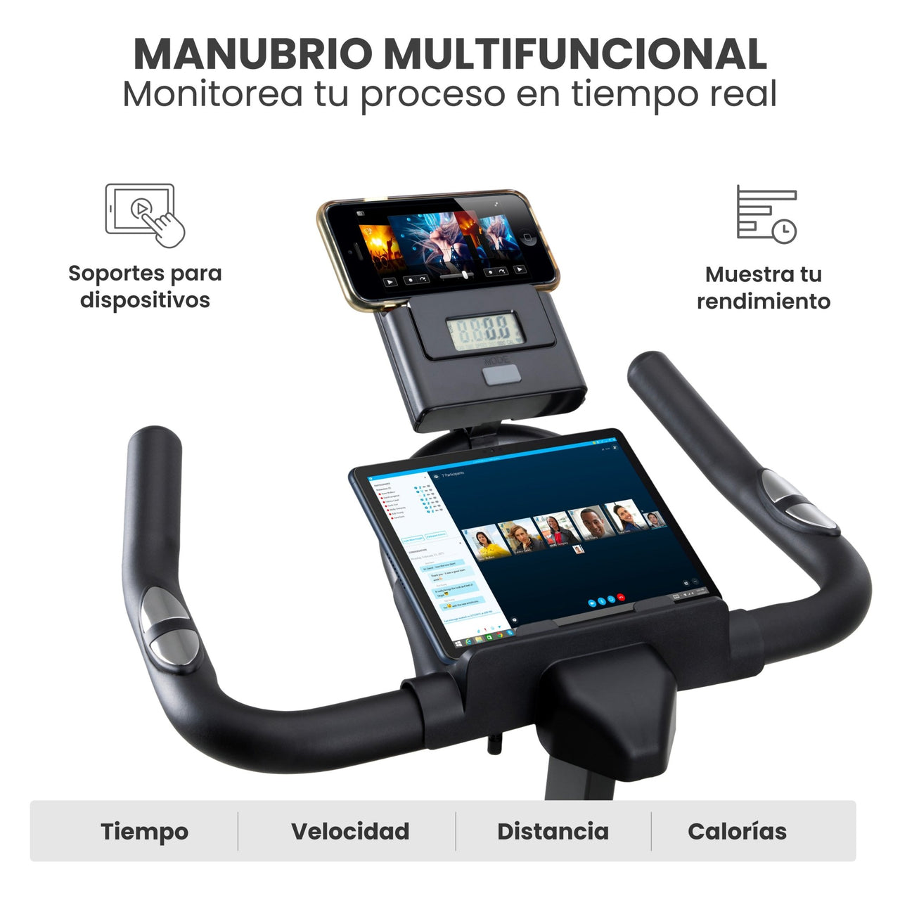 Bicicleta Fija Para Spinning Pro 15 kg Estática Cardio Hogar