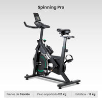 Thumbnail for Bicicleta Fija Para Spinning Pro 15 kg Estática Cardio Hogar