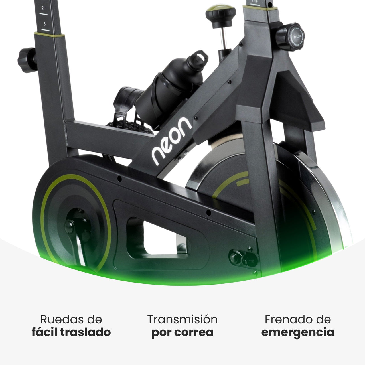Bicicleta Fija Para Spinning Pro 18 kg Estática Cardio Hogar