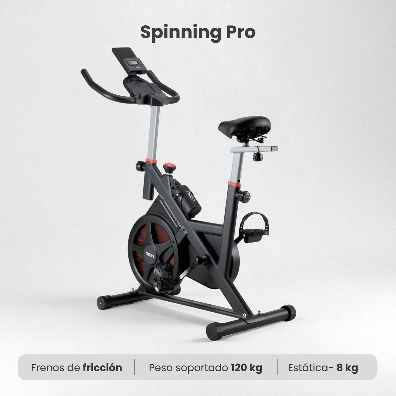 Bicicleta Fija Para Spinning Pro 8 kg Estática Cardio Hogar