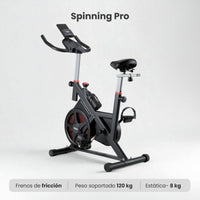 Thumbnail for Bicicleta Fija Para Spinning Pro 8 kg Estática Cardio Hogar