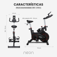Thumbnail for Bicicleta Fija Para Spinning Pro 8 kg Estática Cardio Hogar