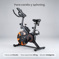 Thumbnail for Bicicleta Fija Spinning Pro Rueda 13kg Estática Cardio Hogar