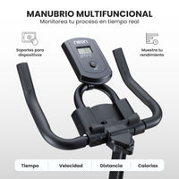 Thumbnail for Bicicleta Fija Spinning Pro Rueda 13kg Estática Cardio Hogar