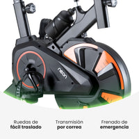 Thumbnail for Bicicleta Fija Spinning Pro Rueda 13kg Estática Cardio Hogar