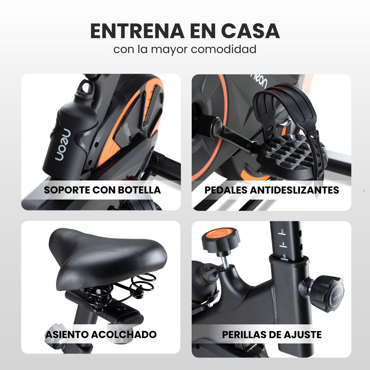 Bicicleta Fija Spinning Pro Rueda 13kg Estática Cardio Hogar
