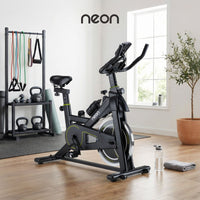 Thumbnail for Bicicleta Fija Spinning Pro Rueda 18kg Estática Cardio Hogar