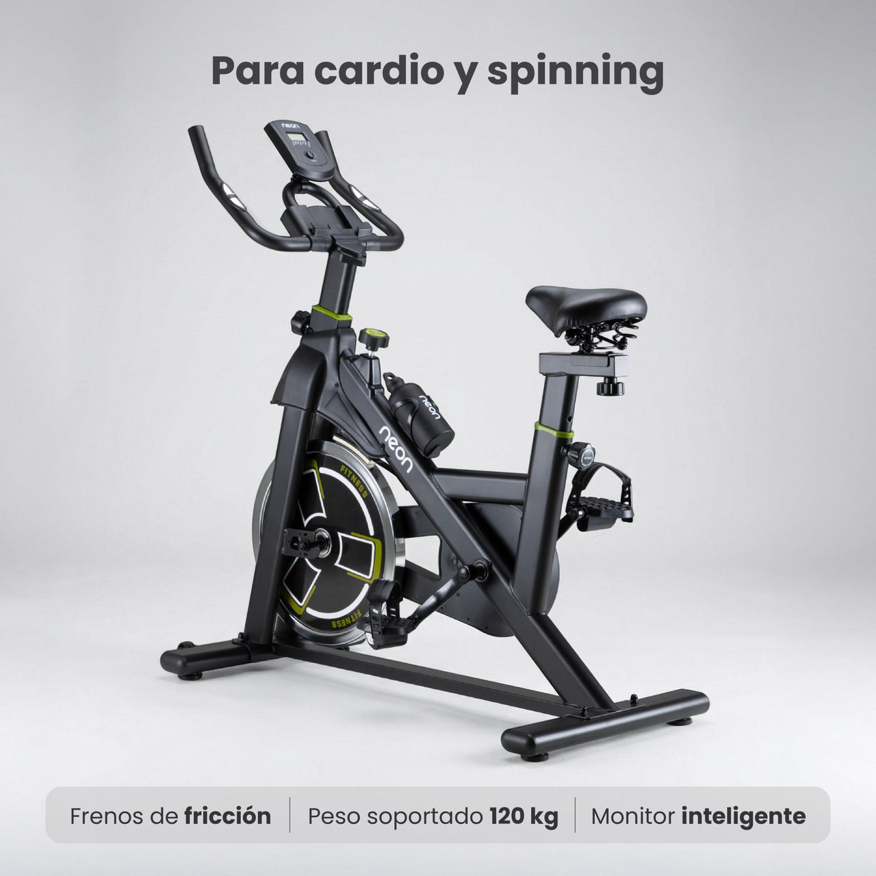 Bicicleta Fija Spinning Pro Rueda 18kg Estática Cardio Hogar
