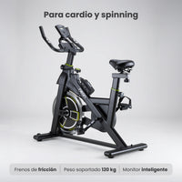 Thumbnail for Bicicleta Fija Spinning Pro Rueda 18kg Estática Cardio Hogar