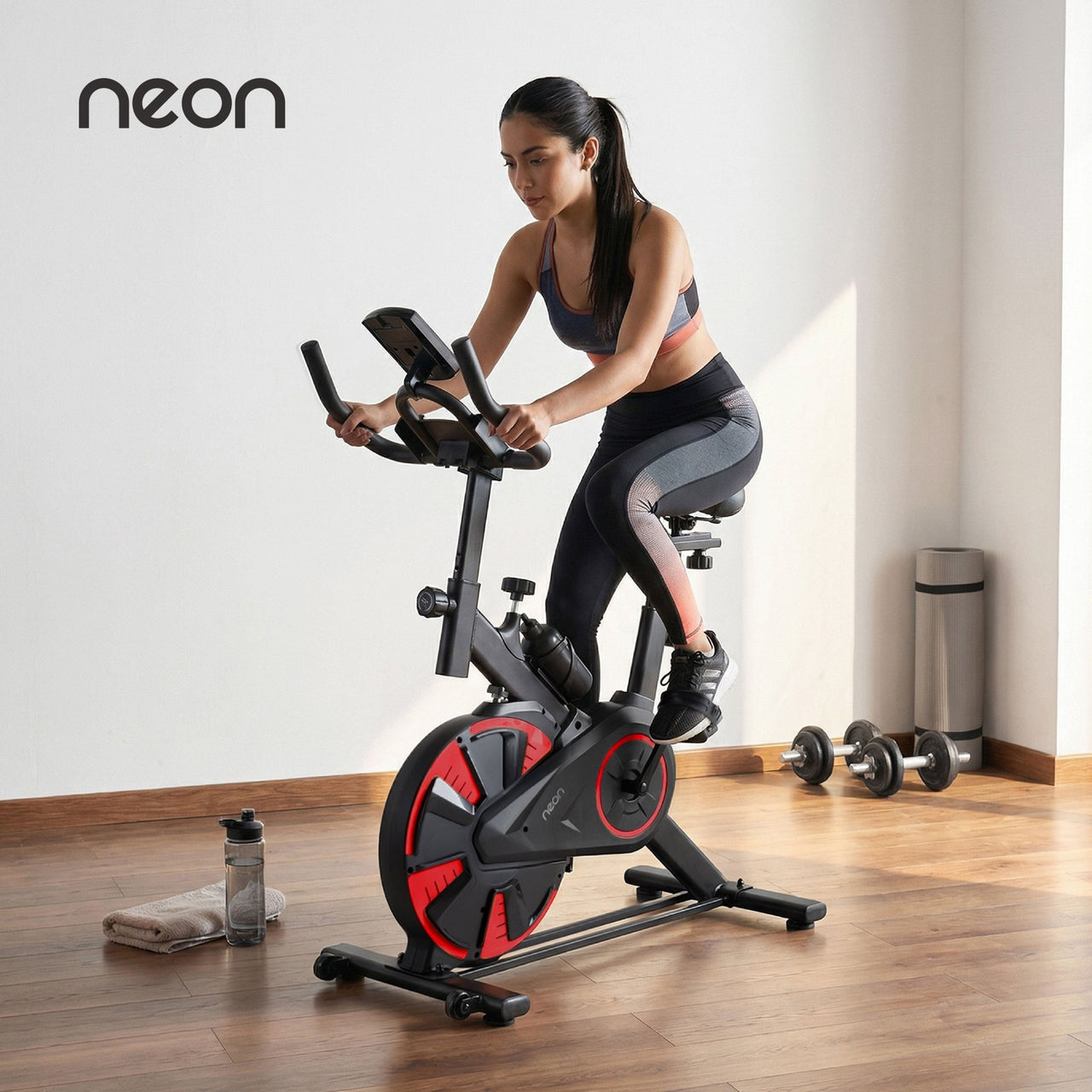 Bicicleta Fija Spinning Pro Rueda 8kg Estática Cardio Hogar