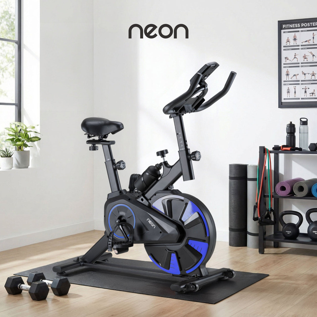 Bicicleta Fija Spinning Rueda 6kg Estática Cardio Hogar