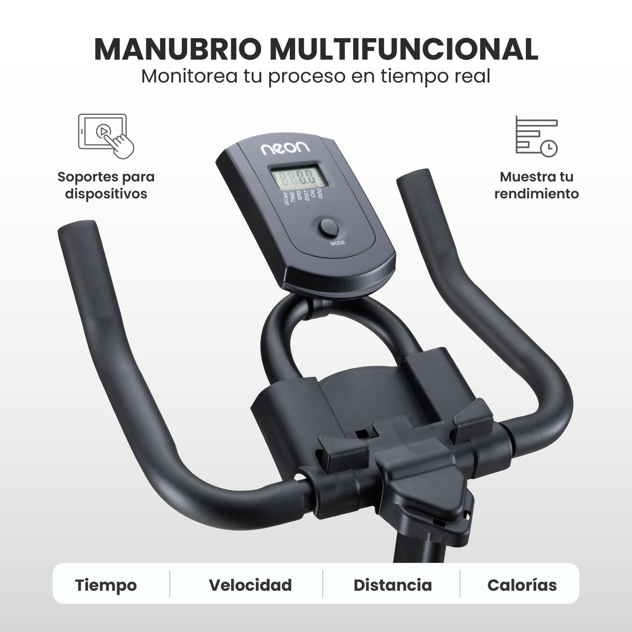 Bicicleta Fija Spinning Rueda 6kg Estática Cardio Hogar