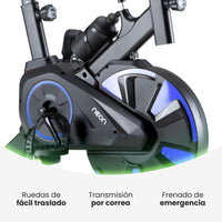 Thumbnail for Bicicleta Fija Spinning Rueda 6kg Estática Cardio Hogar