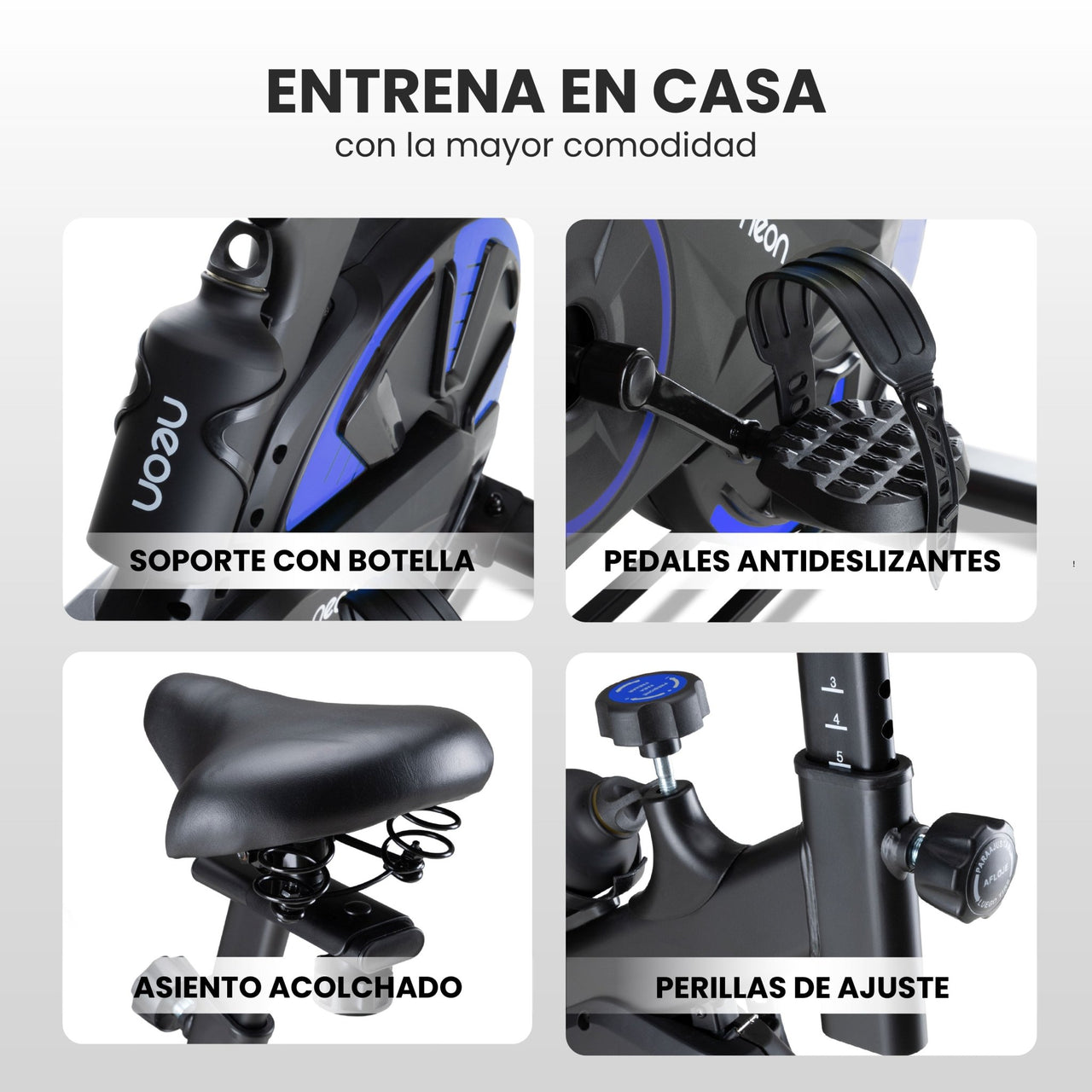 Bicicleta Fija Spinning Rueda 6kg Estática Cardio Hogar