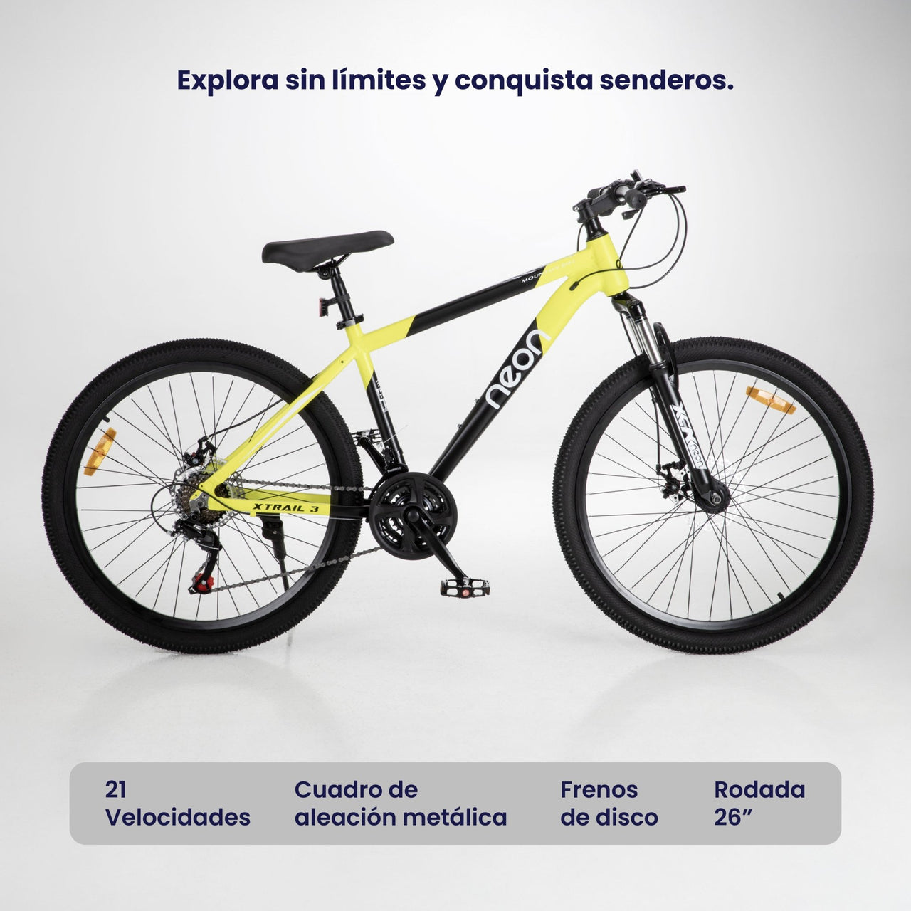 Bicicleta Montaña R26, 21 Velocidades Resistente y Ligera