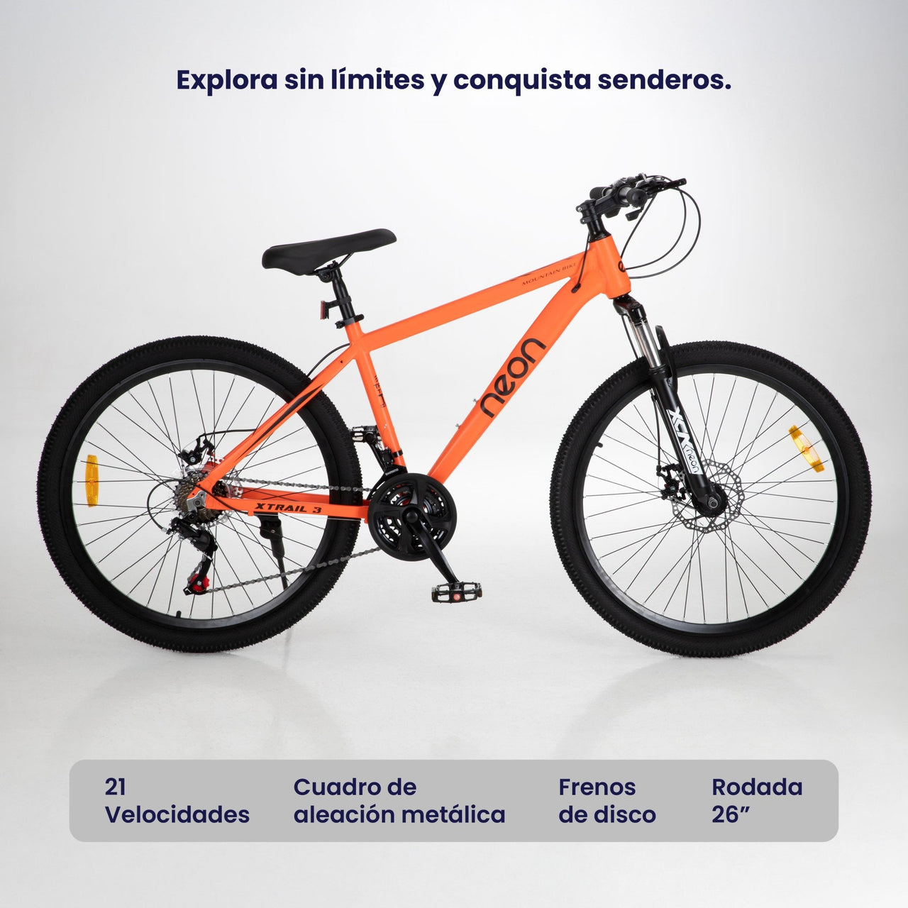 Bicicleta Montaña R26, 21 Velocidades Resistente y Ligera