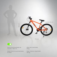 Thumbnail for Bicicleta Montaña R26, 21 Velocidades Resistente y Ligera