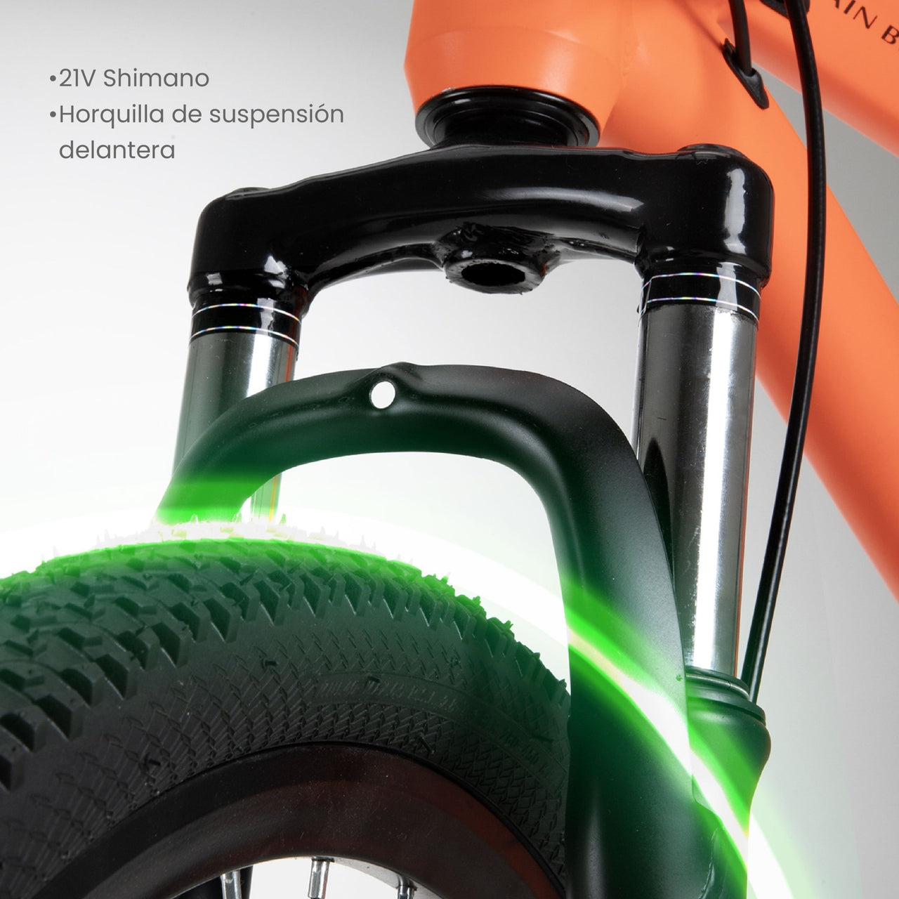 Bicicleta Montaña R26, 21 Velocidades Resistente y Ligera