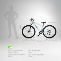 Thumbnail for Bicicleta Montaña Rodada 29 21 Velocidades Bike Ligera