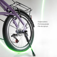 Thumbnail for Bicicleta Plegable Vintage R20 7 Velocidades Acero Neon