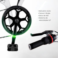 Thumbnail for Bicicleta Plegable Vintage R20 7 Velocidades Acero Neon