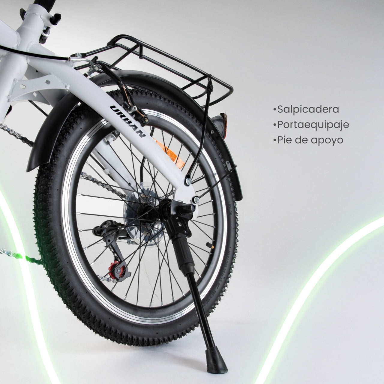 Bicicleta Plegable Vintage R20 7 Velocidades Acero Neon