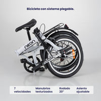 Thumbnail for Bicicleta Plegable Vintage R20 7 Velocidades Acero Neon