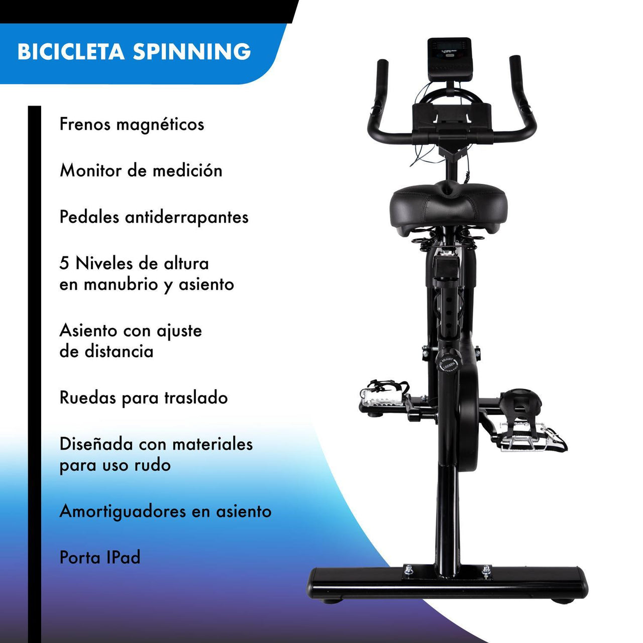 Bicicleta Spinning 15 Kg Freno Magnetico Bicicleta Fija Gym