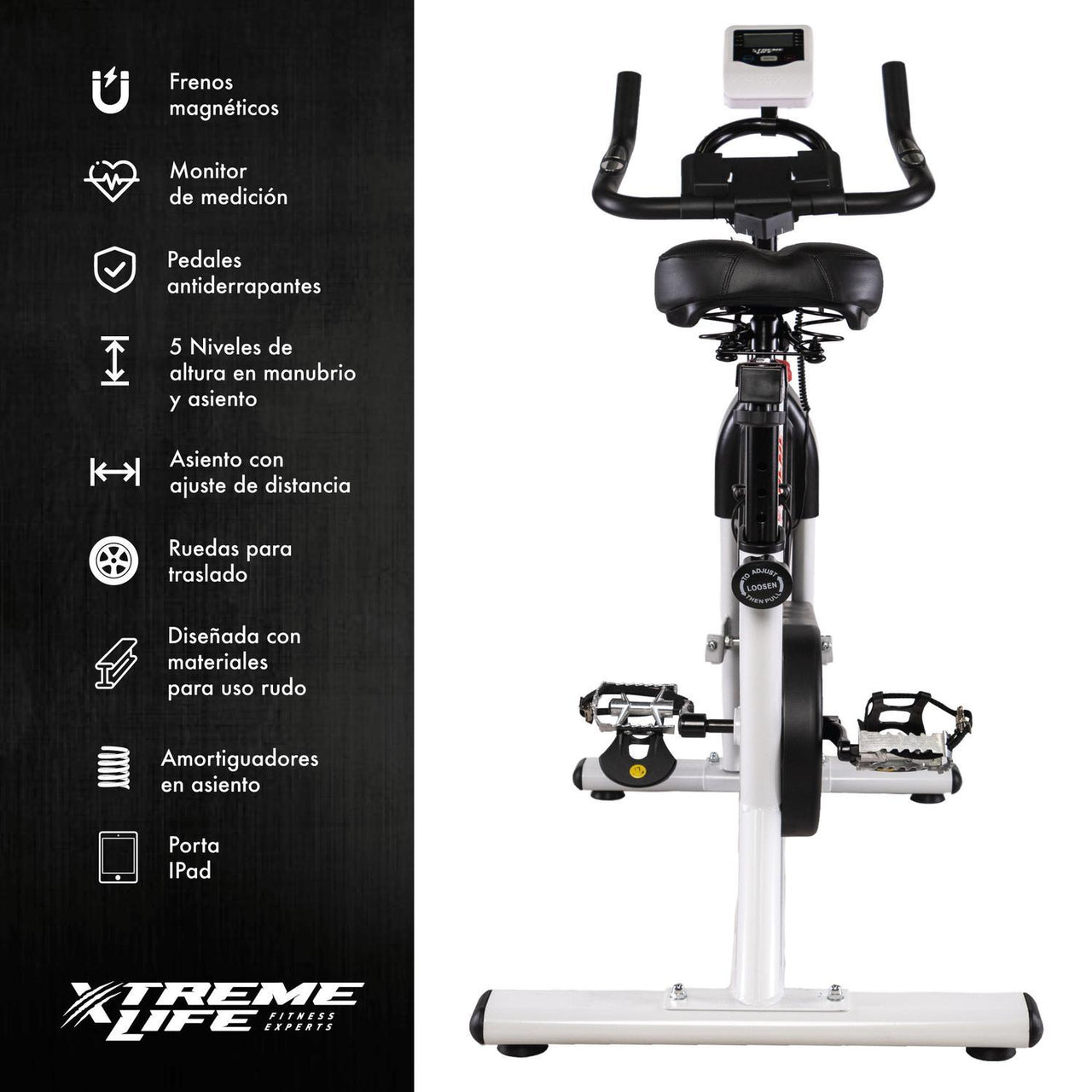 Bicicleta Spinning 15 Kg Freno Magnetico Bicicleta Fija Gym