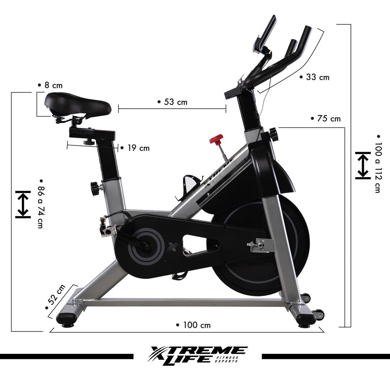 Bicicleta Spinning 15 Kg Freno Magnetico Bicicleta Fija Gym