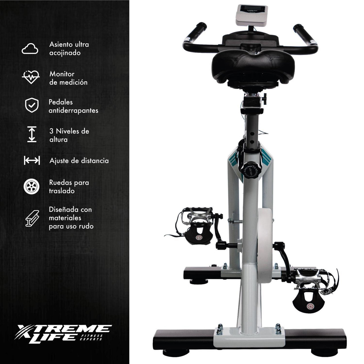 Bicicleta Spinning Indoor Fija 20 Kilos Profesional Cardio