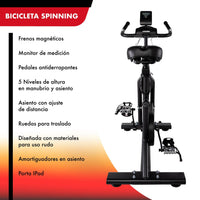 Thumbnail for Bicicleta Spinning Indoor Fija 20 Kilos Profesional Cardio