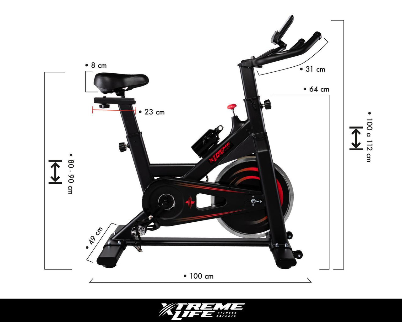 Bicicleta Spinning Indoor Fija 20 Kilos Profesional Cardio