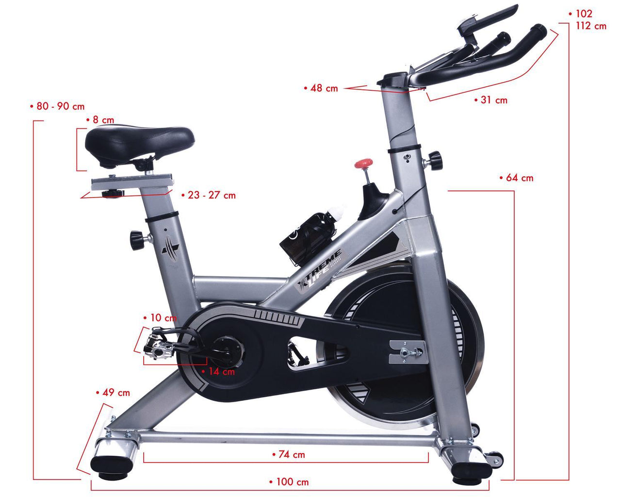 Bicicleta Spinning Indoor Fija 20 Kilos Profesional Cardio