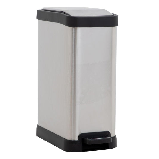 Bote de Basura Cocina Con Pedal Acero Inoxidable Metalico 8LTBINMET8