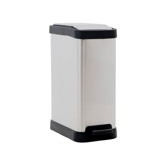 Bote de Basura Cocina Con Pedal Acero Inoxidable Metalico 8LTBINMET8
