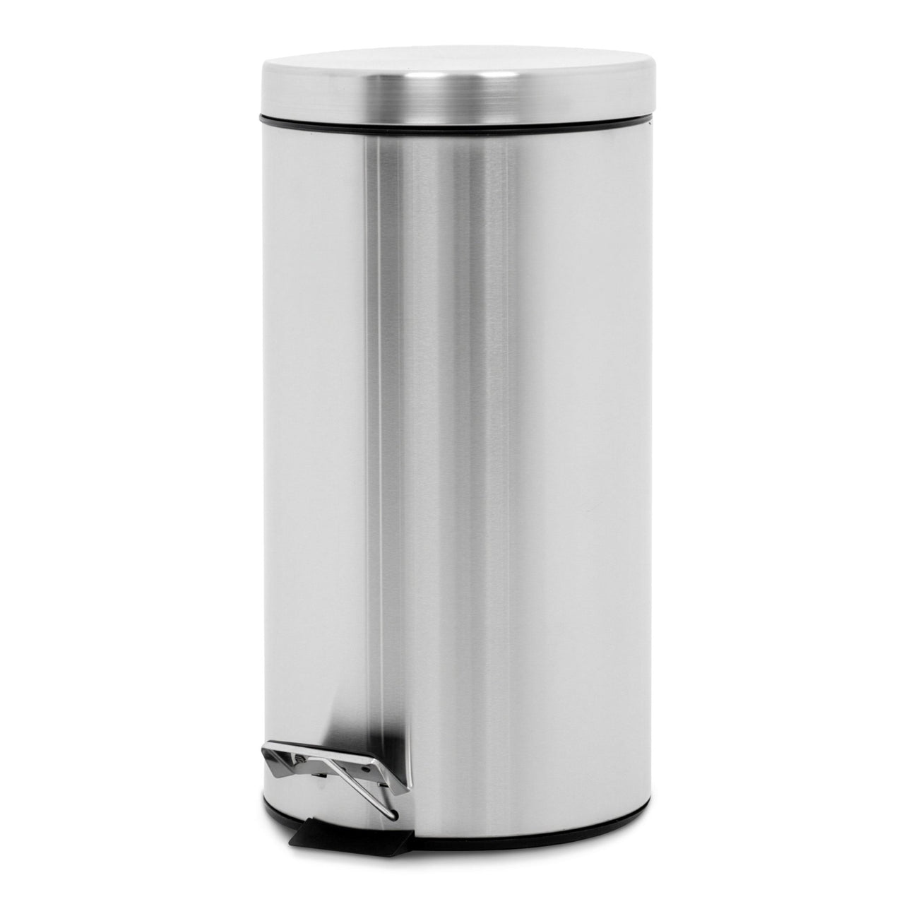 Bote de Basura Con Pedal Acero Inoxidable Cocina Baño 30L