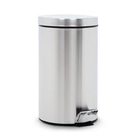 Thumbnail for Bote de Basura Metalico Acero Inox Con Pedal Cocina 12L